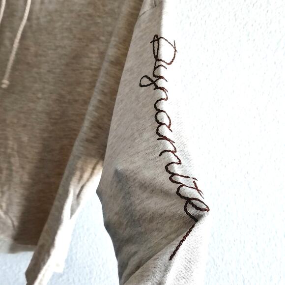 Fp Movement Medium Beige Crop Hoodie Sweatshirt Dynamite Embroider NEW Oversized - Picture 2 of 8